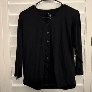 NWT 3x1 NYC Black Button Up Sweater